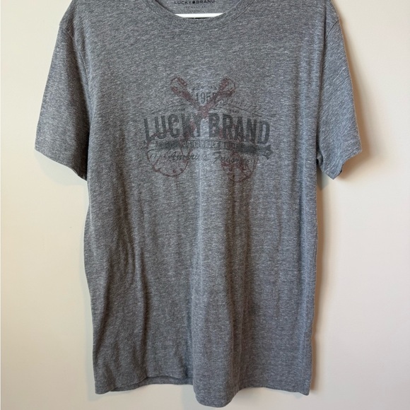 Lucky Brand Other - Lucky Brand Men's Gray Graphic vintage t-shirt size medium